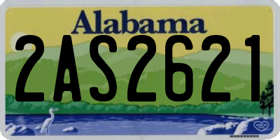 AL license plate 2AS2621
