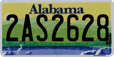 AL license plate 2AS2628