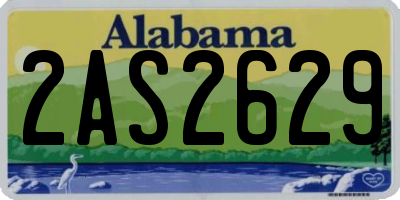 AL license plate 2AS2629