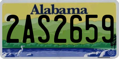 AL license plate 2AS2659