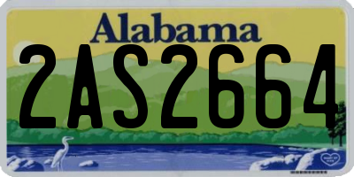 AL license plate 2AS2664