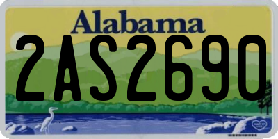 AL license plate 2AS2690