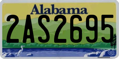 AL license plate 2AS2695