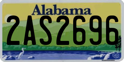 AL license plate 2AS2696