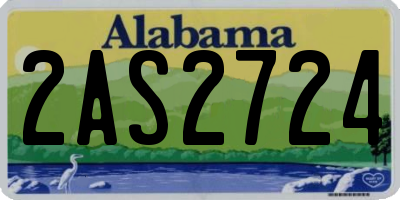 AL license plate 2AS2724