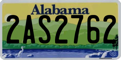AL license plate 2AS2762