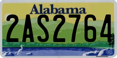 AL license plate 2AS2764