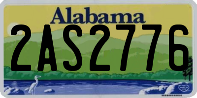 AL license plate 2AS2776