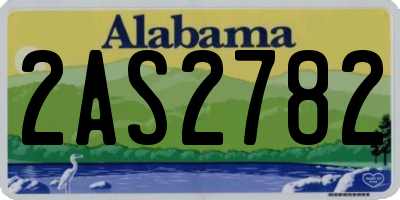 AL license plate 2AS2782