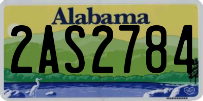 AL license plate 2AS2784