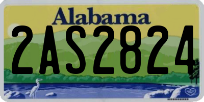 AL license plate 2AS2824