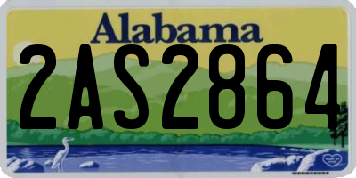 AL license plate 2AS2864