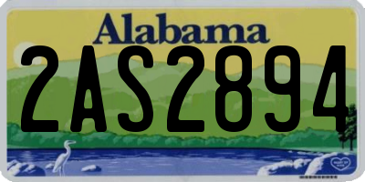 AL license plate 2AS2894