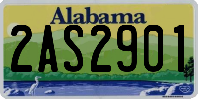 AL license plate 2AS2901