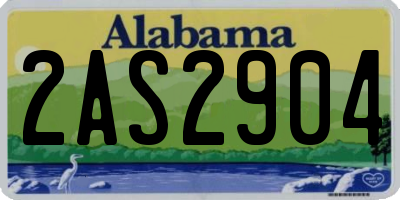 AL license plate 2AS2904