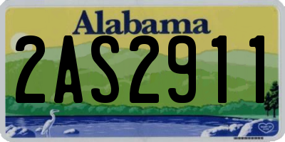 AL license plate 2AS2911