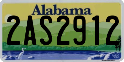 AL license plate 2AS2912