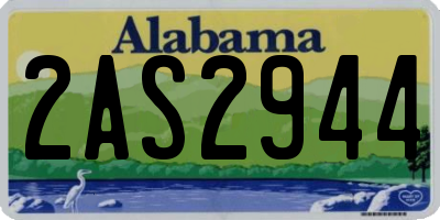 AL license plate 2AS2944