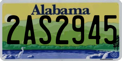 AL license plate 2AS2945