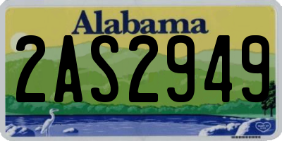 AL license plate 2AS2949