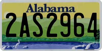 AL license plate 2AS2964