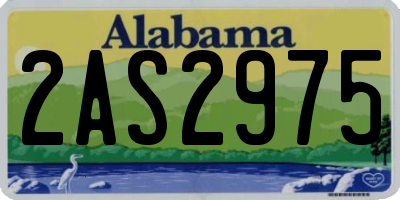 AL license plate 2AS2975