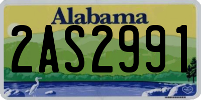 AL license plate 2AS2991