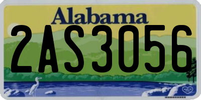AL license plate 2AS3056