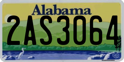 AL license plate 2AS3064