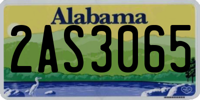 AL license plate 2AS3065