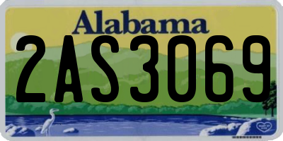 AL license plate 2AS3069