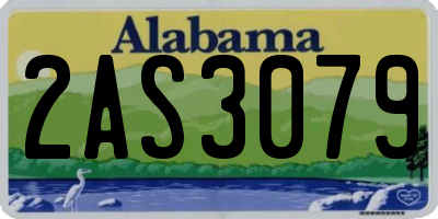 AL license plate 2AS3079