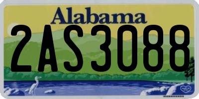 AL license plate 2AS3088
