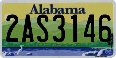 AL license plate 2AS3146