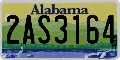 AL license plate 2AS3164