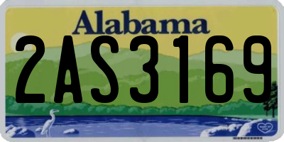 AL license plate 2AS3169