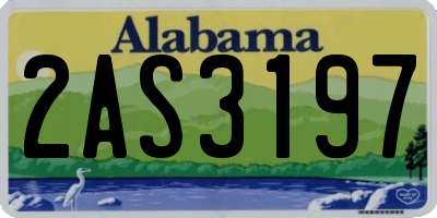 AL license plate 2AS3197