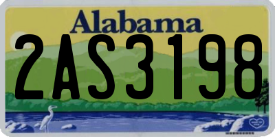 AL license plate 2AS3198