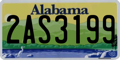 AL license plate 2AS3199