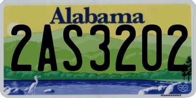 AL license plate 2AS3202