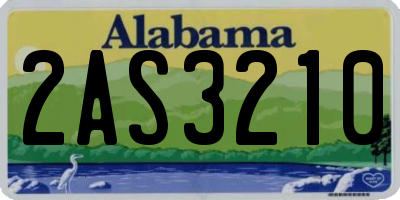 AL license plate 2AS3210