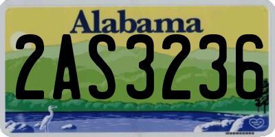 AL license plate 2AS3236