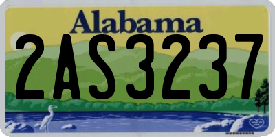 AL license plate 2AS3237