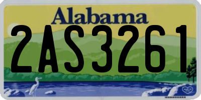 AL license plate 2AS3261