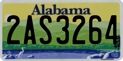 AL license plate 2AS3264