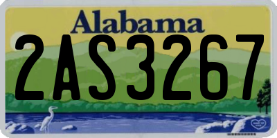 AL license plate 2AS3267