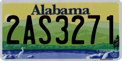 AL license plate 2AS3271