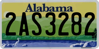 AL license plate 2AS3282