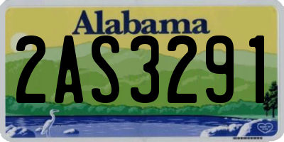 AL license plate 2AS3291
