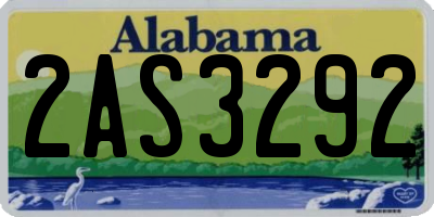 AL license plate 2AS3292